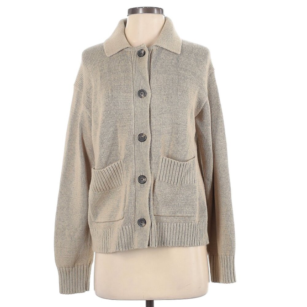 Everlane collar cotton cardigan